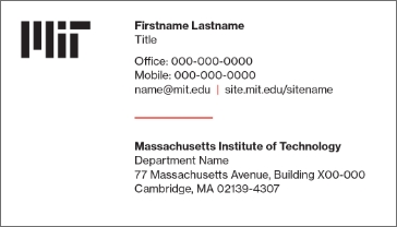 Business Card Example