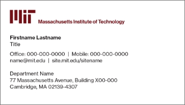 Business Card Example